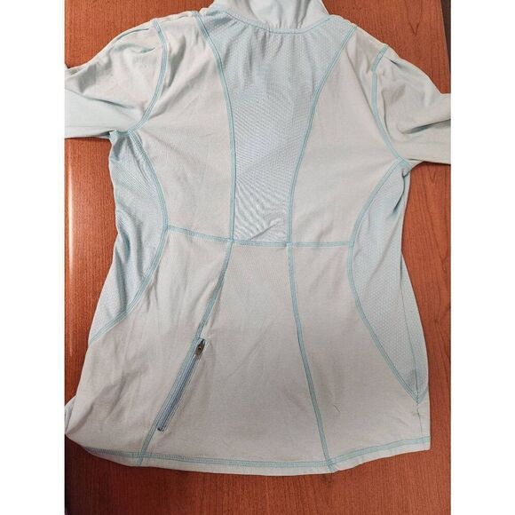 Champion  MEDIUM 1/4 Zip Lite AQUA  pullover jacket.  Pictures look like it's bl - Picture 5 of 7